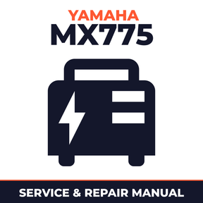 Yamaha MX775 Service and Repair Manual - power equipment workshop manual cover