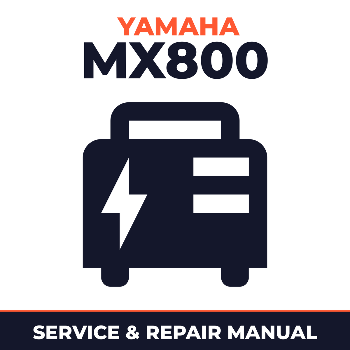 Yamaha MX800 Service and Repair Manual - power equipment workshop manual cover