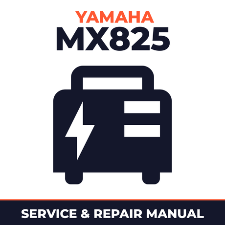 Yamaha MX825 Service and Repair Manual - power equipment workshop manual cover