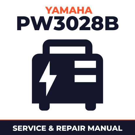 Yamaha PW3028B Service and Repair Manual - power equipment workshop manual cover