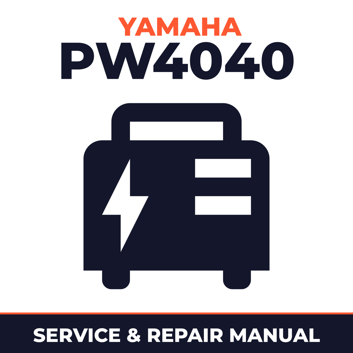 Yamaha PW4040 Service and Repair Manual - power equipment workshop manual cover