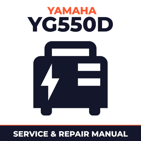Yamaha YG550D Service and Repair Manual - power equipment workshop manual cover