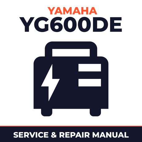 Yamaha YG600DE Service and Repair Manual - power equipment workshop manual cover