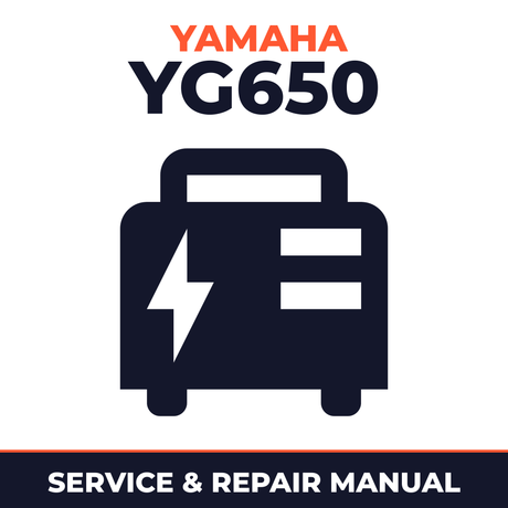 Yamaha YG650 Service and Repair Manual - power equipment workshop manual cover