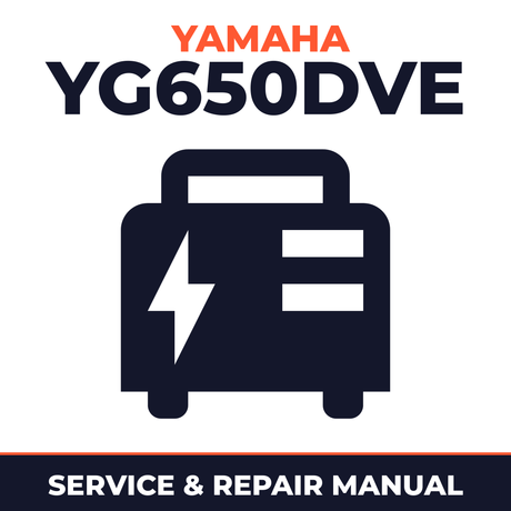 Yamaha YG650DVE Service and Repair Manual - power equipment workshop manual cover