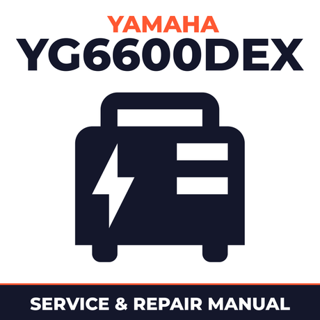 Yamaha YG6600DEX Service and Repair Manual - power equipment workshop manual cover