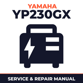 Yamaha YP230GX Service and Repair Manual - power equipment workshop manual cover
