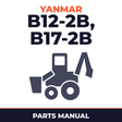 Yan Crawler Backhoe B12-2B & B17-2B Parts Manual