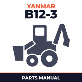 Yanmar Crawler Backhoe B12-3 europe Parts Manual