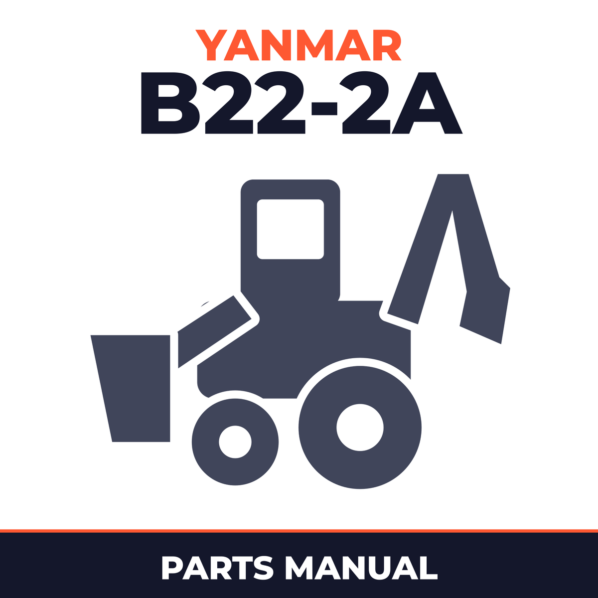Yanmar Crawler Backhoe B22-2A Parts Manual