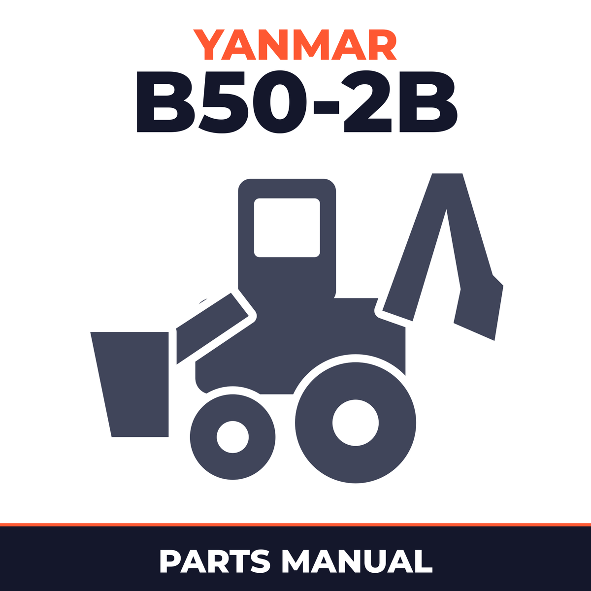 Yanmar Crawler Backhoe B50-2B Parts Catalog Manual