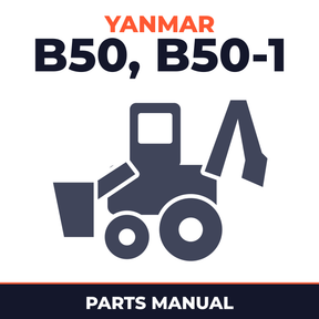 Yanmar Crawler Backhoe B50 & B50-1 Parts Catalog Manual