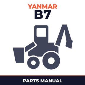 Yanmar Crawler Backhoe B7 Parts Catalog Manual