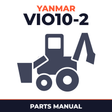 Yanmar Crawler Backhoe VIO10-2 Parts Catalog Manual