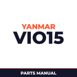 Yanmar Vio15 Crawler back-hoe Parts Catalogue