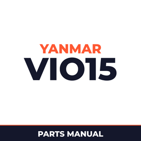 Yanmar Vio15 Crawler back-hoe Parts Catalogue