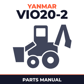 Yanmar VIO20-2 Crawler-backhoe Parts Catalogue