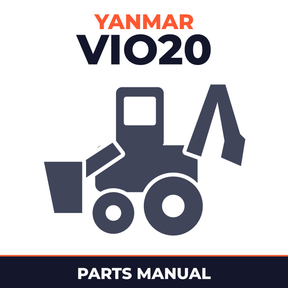 Yanmar Vio20 Crawler Backhoe Parts Catalog Manual