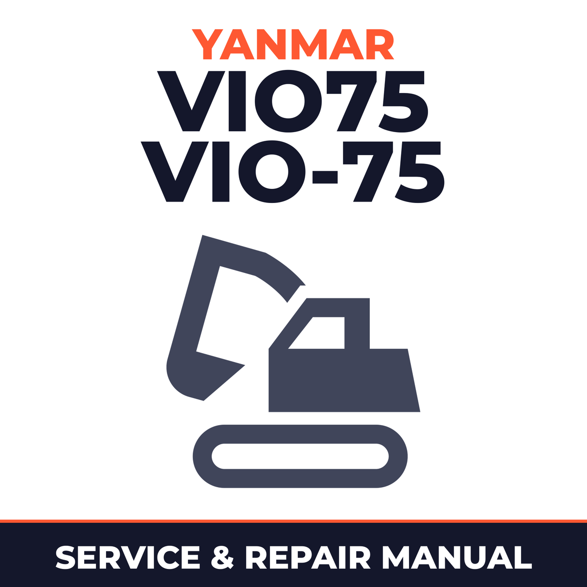 YANMAR ViO75 VIO-75 Excavator Workshop Service Manual
