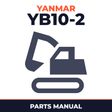 Yanmar YB10-2 Excavator Parts Catalog Manual