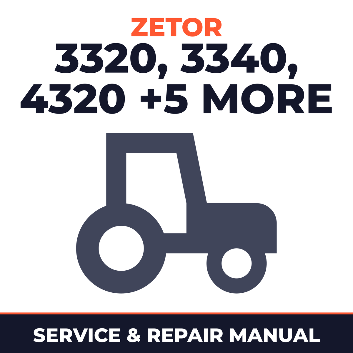 Zetor 3320 3340 4320 4340 5320 5340 6320 6340 Turbo Horal Tractor Service & Repair Manual