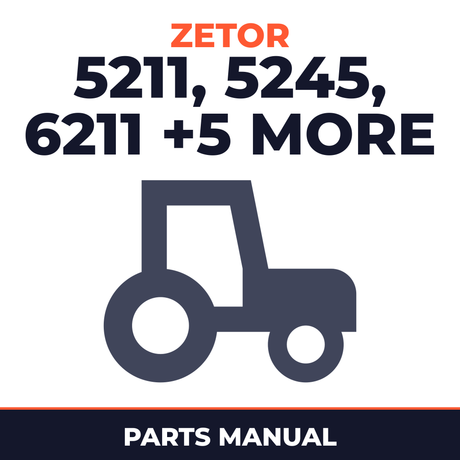 Zetor 5211/5245/6211/6245/7211/7245/7711/7745 Tractor Parts Manual