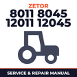 Zetor 8011 8045 12011 12045 Tractor Service & Repair Manual