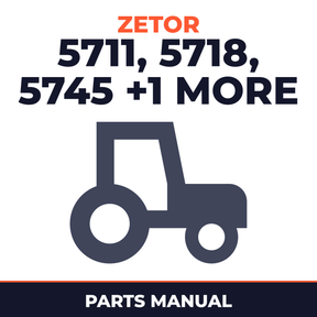 Zetor tractor 5711/5718/5745/5748 Parts Manual