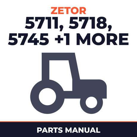 Zetor Tractor 5711 5718 5745 5748 Parts Manual