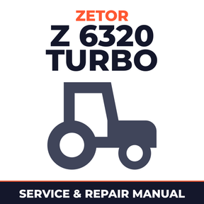 Zetor Z 6320 turbo tractor Service & Repair Manual